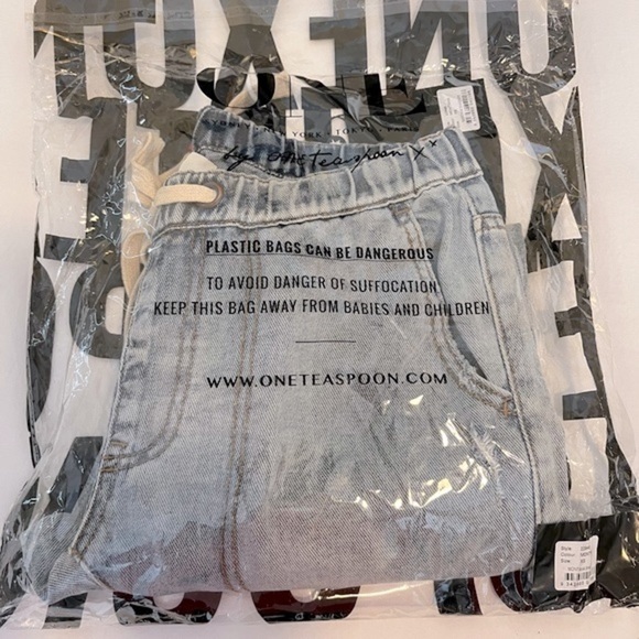 One Teaspoon Montana Shabbies Drawstring Boyfriend Pant, XS NWT - Picture 8 of 8